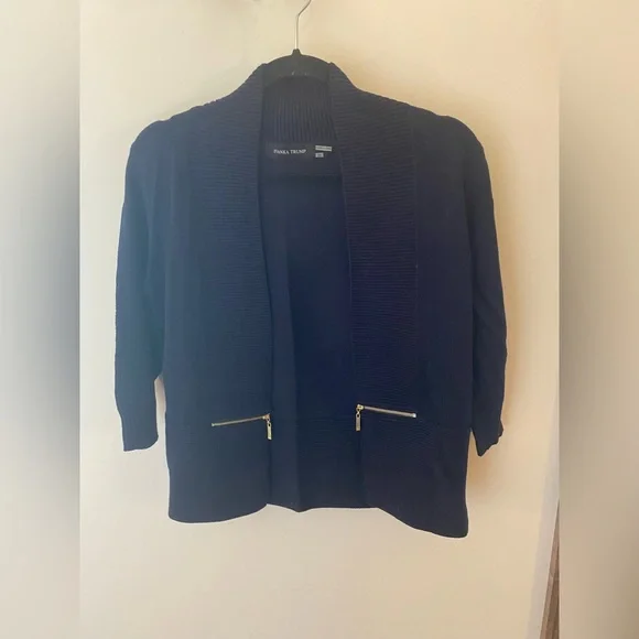 Ivanka Trump Navy Cardigan - Picture 1 of 4